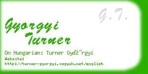 gyorgyi turner business card